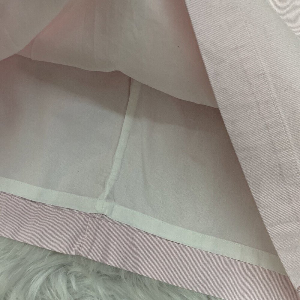LL bean womens pink striped skirt size 16 petite lined cotton blend stretch - Picture 9 of 10